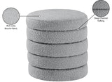 Aphia Boucle Fabric Upholstered Stool