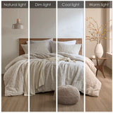 3-Piece Oversized Cotton Matelasse Comforter Set