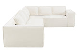 NOUVA 130" Chenille 6-Seater Sofa