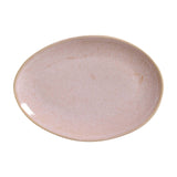 OVAL DESSERT PLATE ORGANIC STONEWARE Ø 8.86" LITCHI