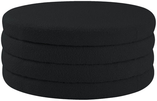 Aphia Boucle Fabric Upholstered Ottoman