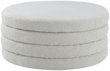 Aphia Boucle Fabric Upholstered Ottoman