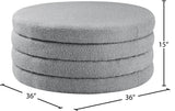 Aphia Boucle Fabric Upholstered Ottoman
