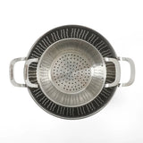Calphalon Astro Colander Set, 2-Piece Stainless Steel Colander and Strainer, 5 QT & 1.5 QT Pasta Strainer with Handles, Kitchen Colander, Silver