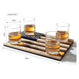 2nd Amendment American Flag Whiskey Glasses, Set of 4