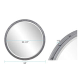Fordham Round Industrial Mirror