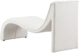 Orian Contemporary Chaise Lounge in Soft Faux Shearling with Deep Tufting for Ultimate Comfort