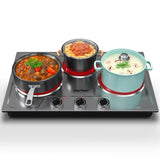 Wholesale 1800W Triple Burner Portable Electric Ceramic Stove