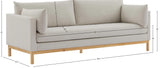 Langham Sofa - Modern Mid-Century Design with Plush Comfort and Durable Solid Wood Frame 90" W
