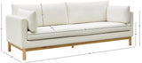 Langham Sofa - Modern Mid-Century Design with Plush Comfort and Durable Solid Wood Frame 90" W