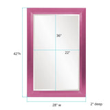 Avery Mirror - Glossy Hot Pink