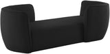 Hilton Boucle Fabric Chaise Lounge - Stylish Contemporary Seating for Cozy Living Spaces