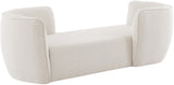 Hilton Boucle Fabric Chaise Lounge - Stylish Contemporary Seating for Cozy Living Spaces