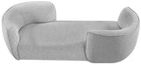 Hilton Boucle Fabric Chaise Lounge - Stylish Contemporary Seating for Cozy Living Spaces