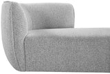Hilton Boucle Fabric Chaise Lounge - Stylish Contemporary Seating for Cozy Living Spaces