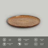 BREAD PLATE STONEWARE Ø 6.1x0.63" DIJON