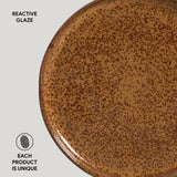BREAD PLATE STONEWARE Ø 6.1x0.63" DIJON