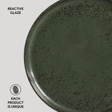 BREAD PLATE STONEWARE Ø 6.1x0.63" GREENERY