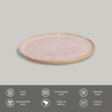 BREAD PLATE STONEWARE Ø 6.1x0.63" LITCHI