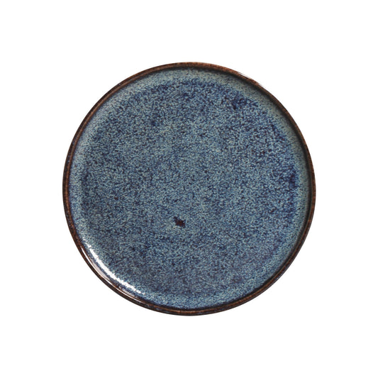 BREAD PLATE STONEWARE Ø 6.1x0.63" TITANIUM