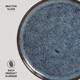 BREAD PLATE STONEWARE Ø 6.1x0.63" TITANIUM