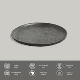 BREAD PLATE STONEWARE Ø 6.1x0.63" CHROMIUM