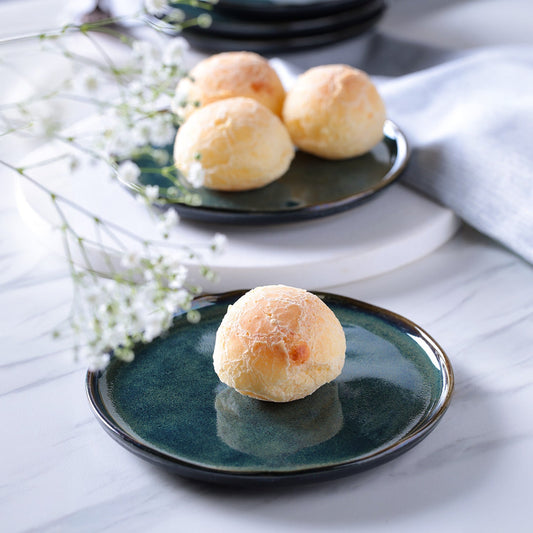 BREAD PLATE STONEWARE Ø 6.1x0.63" OCEANO