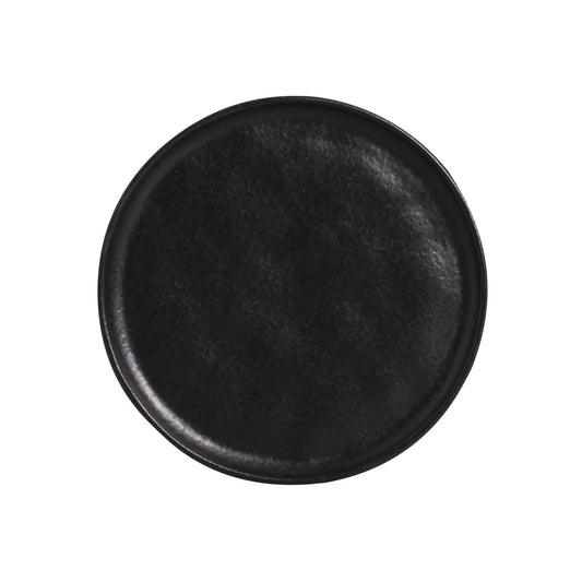 BREAD PLATE STONEWARE Ø 6.1x0.63" MATTE BLACK