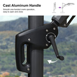 PURPLE LEAF Best Value Cantilever Patio Umbrella with Left-Right Tilt and 360° Swivel Outdoor Umbrellas