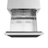 ZLINE 24" Touchstone 168 Can Outdoor-Rated Dual Refrigerator Drawer, Panel Matte Black, RDSPOZ-24-MB