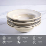 DEEP RIM PLATE  STONEWARE Ø 7.48x2.17" LATTE