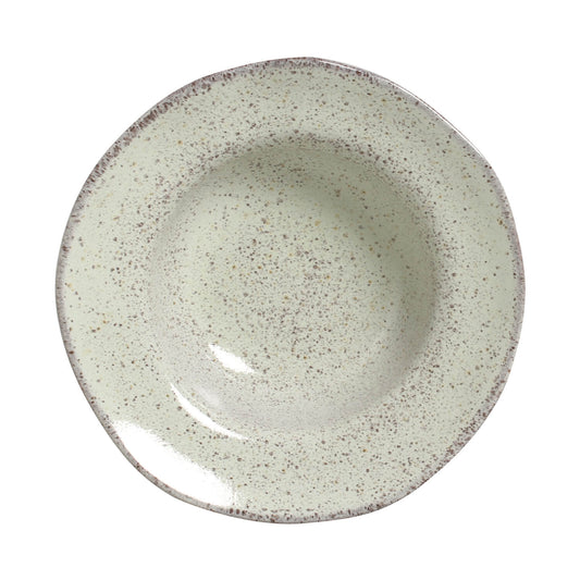 DEEP RIM PLATE  STONEWARE Ø 7.48x2.17" PISTACHE