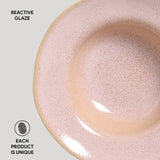 DEEP RIM PLATE  STONEWARE Ø 7.48x2.17" LITCHI