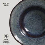 DEEP RIM PLATE  STONEWARE Ø 7.48x2.17" TITANIUM