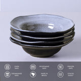 DEEP RIM PLATE  STONEWARE Ø 7.48x2.17" DUST