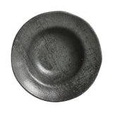 DEEP RIM PLATE  STONEWARE Ø 7.48x2.17" CHROMIUM