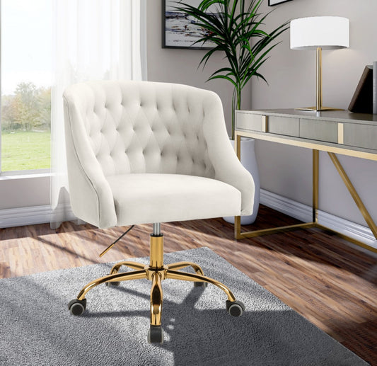 Arden Velvet Upholstered Office Chair