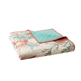 Coastal Coral Oversized 50x70" Quilted Throw Blanket