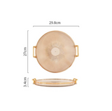 Crystal Plastic Decoration Organizer Storage Tray