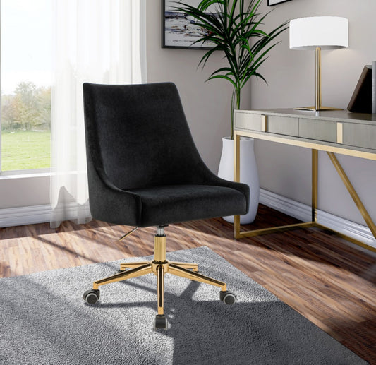 Karina Velvet Upholstered Office Chair