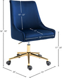 Karina Velvet Upholstered Office Chair