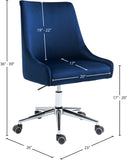 Karina Velvet Upholstered Office Chair