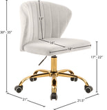 Finley Velvet Upholstered Office Chair
