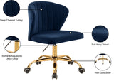 Finley Velvet Upholstered Office Chair