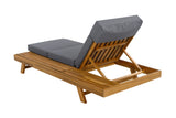 ORVA Outdoor Lounge Chaise with Headrest