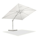 PURPLE LEAF Morden White Outdoor Umbrella Premium Aluminum Patio Cantilever Pool Sun Umbrellas