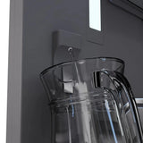 ZLINE 36" Panel Ready Built-In Bottom Freezer Refrigerator,Water Dispenser, Ice Maker,Graphite Gray GRBIT-36