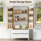 Wholesale 70'' Tall Kitchen Pantry Cabinet, Wood Cupboard