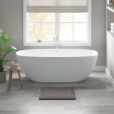 100% Cotton Tufted 3000 Gsm Reversible Bath Rug, Charcoal