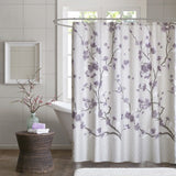 Purple Cherry Blossom Shower Curtain